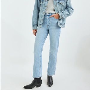 Denim Forum Arlo High Rise Straight 28L